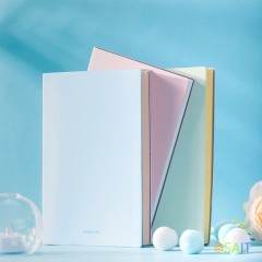 Блокнот Deli 22283LT-BLUE 210х143мм искусст. кожа 96л голубой