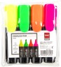 Набор текстовыделителей Deli E37232 Delight скошенный пиш. наконечник 1-5мм 4цв. пакет с европодвесом (4шт.)