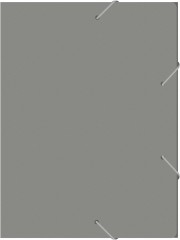 Папка-короб на резинке Бюрократ -BA40/07GREY пластик 0.7мм корешок 40мм A4 серый