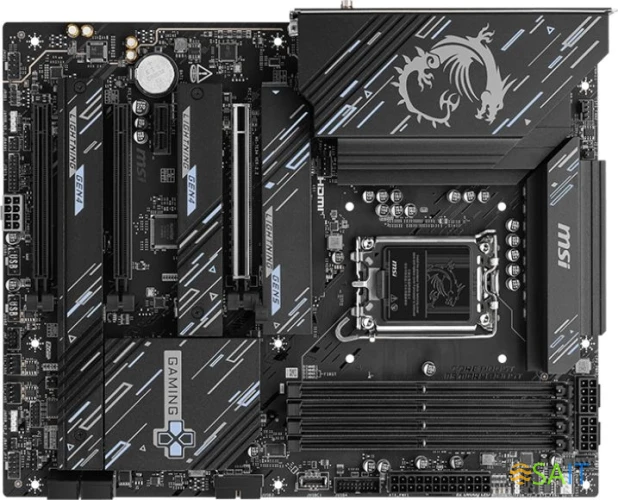 Материнская плата MSI Z890 GAMING PLUS WIFI Soc-1851 Intel Z890 4xDDR5 ATX AC`97 8ch(7.1) 5Gigabit RAID+HDMI+DP