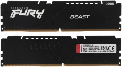 Память DDR5 2x32GB 5600MHz Kingston KF556C40BBK2-64 Fury Beast RTL Gaming PC5-44800 CL40 DIMM 288-pin 1.25В dual rank с радиатором Ret