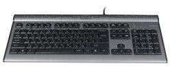 Клавиатура A4Tech KLS-7MUU серебристый/черный USB slim Multimedia (KLS-7MUU USB)