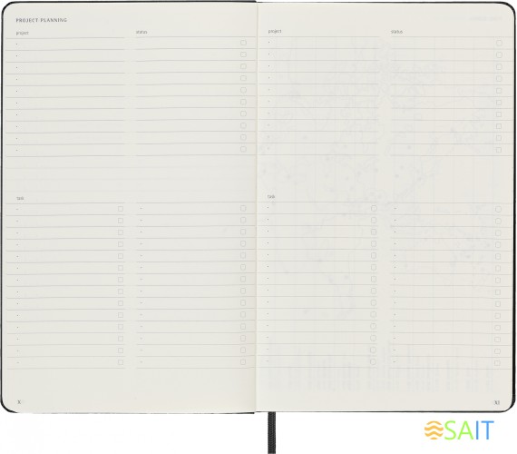 Блокнот Moleskine PROFESSIONAL PROPFNTB3HBK Large 130х210мм 240стр. линейка твердая обложка черный