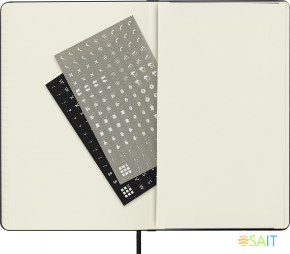 Блокнот Moleskine PROFESSIONAL PROPFNTB3HBK Large 130х210мм 240стр. линейка твердая обложка черный