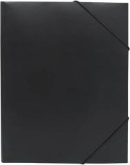 Папка на резинке Silwerhof Eco A4 пластик 0.5мм кор.15мм черный