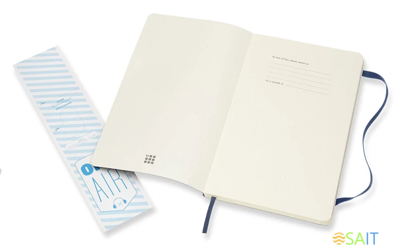 Блокнот Moleskine CLASSIC SOFT QP616B20 Large 130х210мм 192стр. линейка мягкая обложка синий сапфир