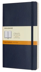 Блокнот Moleskine CLASSIC SOFT QP616B20 Large 130х210мм 192стр. линейка мягкая обложка синий сапфир