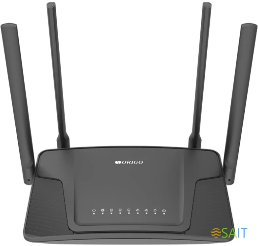 Роутер беспроводной Origo OWR1530AXG (OWR1530AXG/A1A) AX1500 10/100/1000BASE-T черный