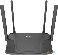 Роутер беспроводной Origo OWR1530AXG (OWR1530AXG/A1A) AX1500 10/100/1000BASE-T черный