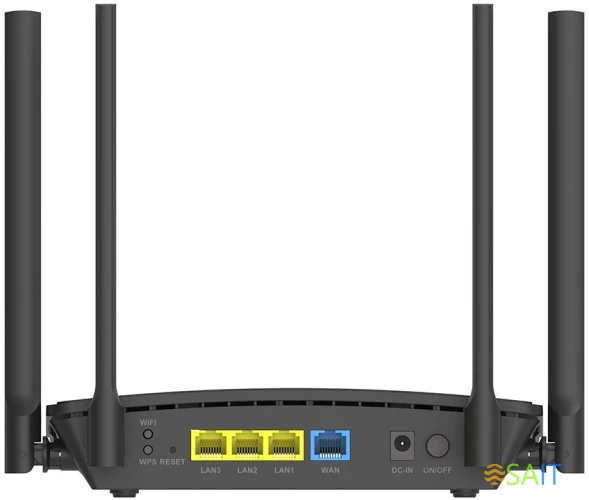 Роутер беспроводной Origo OWR1530AXG (OWR1530AXG/A1A) AX1500 10/100/1000BASE-T черный