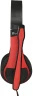 Наушники с микрофоном Оклик HS-M150 черный/красный 2.2м накладные оголовье (359486)