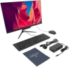 Моноблок Digma Pro Base 23.8" Full HD i3 12100 (3.3) 8Gb SSD512Gb UHDG 730 CR Windows 11 Pro GbitEth WiFi BT 90W клавиатура мышь Cam черный 1920x1080