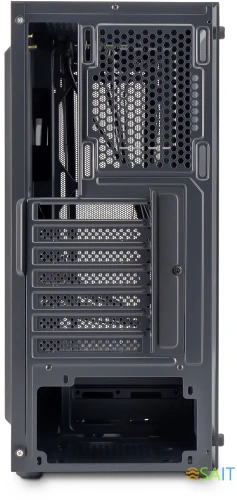 Корпус Оклик OCC-MD302 черный без БП ATX 6x120mm 2xUSB2.0 1xUSB3.0 audio bott PSU