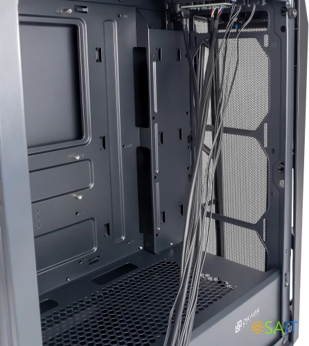 Корпус Оклик OCC-MD302 черный без БП ATX 6x120mm 2xUSB2.0 1xUSB3.0 audio bott PSU