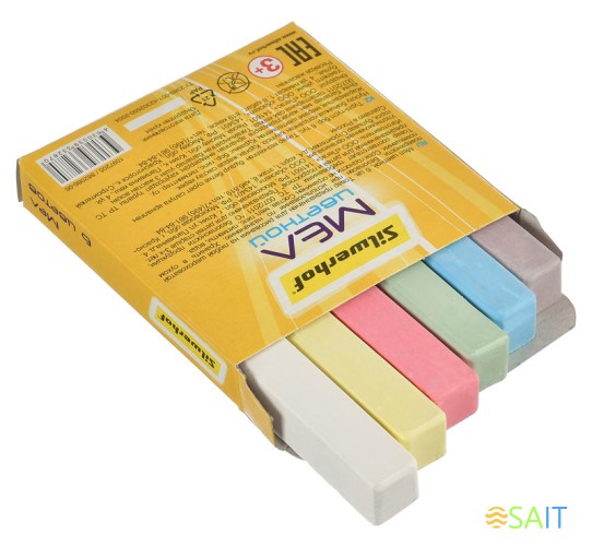 Мел цветной Silwerhof 882086-06 Солнечная коллекция 6цв. картон.кор.