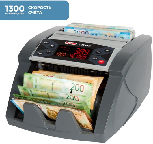 Счетчик банкнот DoCash 3040 Umi 14358 рубли