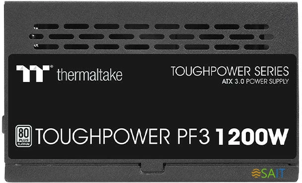 Блок питания Thermaltake ATX 1200W Toughpower PF3 Gen.5 80+ platinum 24pin APFC 120mm fan color LED 12xSATA Cab Manag RTL