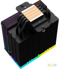 Устройство охлаждения(кулер) ID-Cooling Frozn A410 ARGB Soc-AM5/AM4/1200/1700/1851 черный 4-pin 29.9dB Al+Cu 230W 730gr Ret (FROZN A410 ARGB)