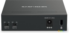 Коммутатор Mercusys MS105GP (L2) 5x1Гбит/с 4PoE+ 65W неуправляемый