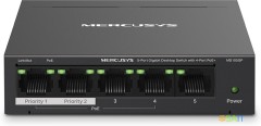 Коммутатор Mercusys MS105GP (L2) 5x1Гбит/с 4PoE+ 65W неуправляемый