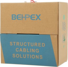 Кабель сетевой UTP 4 пары cat.5E solid 0.45мм CCA 305м красный