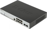 Коммутатор D-Link DGS-1210-10P/ME/A1A 8x1Гбит/с 2SFP 8PoE управляемый