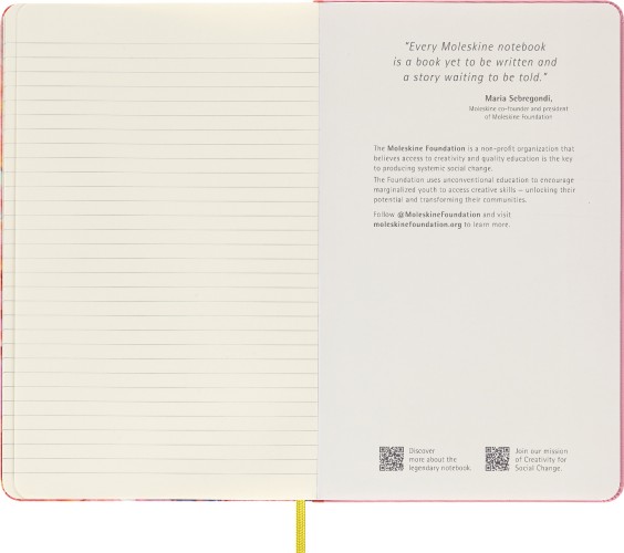 Блокнот Moleskine LIMITED EDITION YEAR OF THE RABBIT LECNYRABBITQP060A Large 130х210мм обложка текстиль 176стр. линейка розовый