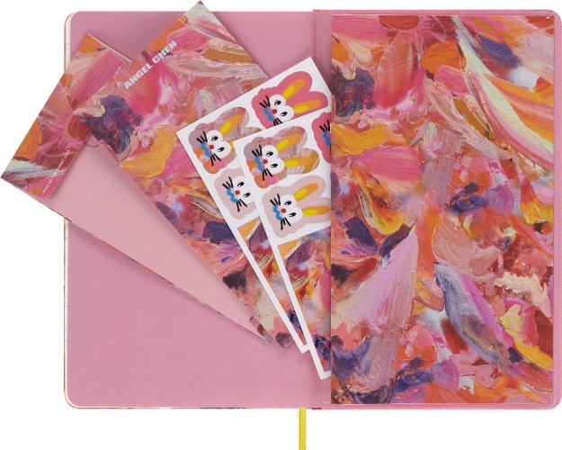 Блокнот Moleskine LIMITED EDITION YEAR OF THE RABBIT LECNYRABBITQP060A Large 130х210мм обложка текстиль 176стр. линейка розовый