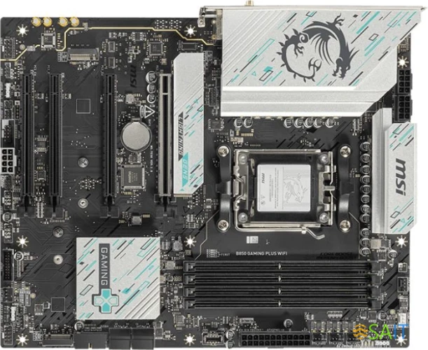 Материнская плата MSI B850 GAMING PLUS WIFI SocketAM5 AMD B850 4xDDR5 ATX AC`97 8ch(7.1) 5Gigabit RAID+DP