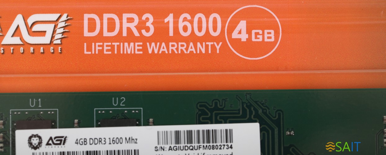 Память DDR3 4GB 1600MHz AGi AGI160004UD128 UD128 RTL PC4-12800 DIMM 240-pin 1.2В Ret
