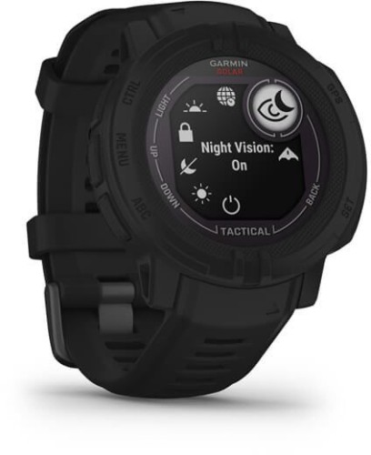 Смарт-часы Garmin Instinct 2 Solar 45мм 0.9" AMOLED корп.черный силикон рем.черный (010-02627-03)