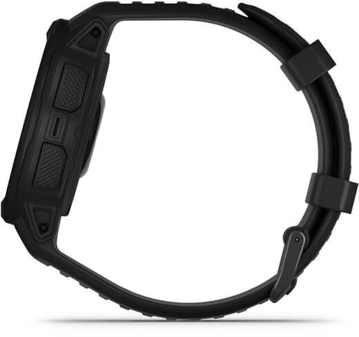 Смарт-часы Garmin Instinct 2 Solar 45мм 0.9" AMOLED корп.черный силикон рем.черный (010-02627-03)