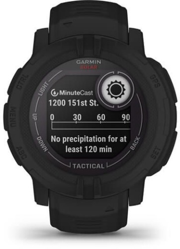 Смарт-часы Garmin Instinct 2 Solar 45мм 0.9" AMOLED корп.черный силикон рем.черный (010-02627-03)