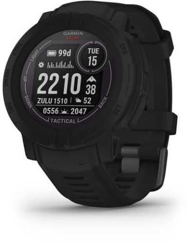 Смарт-часы Garmin Instinct 2 Solar 45мм 0.9" AMOLED корп.черный силикон рем.черный (010-02627-03)