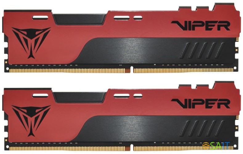 Память DDR4 2x32Gb 3600MHz Patriot PVE2464G360C0K Viper Elite II RTL Gaming PC4-28800 CL20 DIMM 288-pin 1.35В kit с радиатором Ret