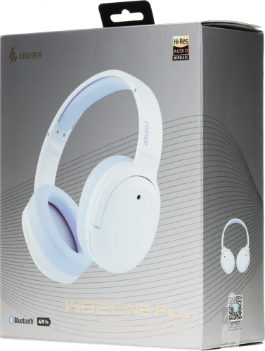 Гарнитура мониторные Edifier W820NB Plus голубой беспроводные bluetooth оголовье