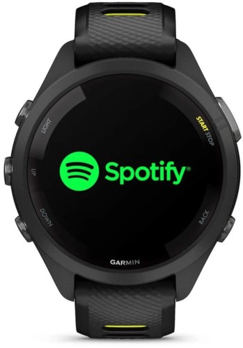 Смарт-часы Garmin Forerunner 265S 27.5мм 1.1" AMOLED корп.черный силикон рем.черный/желтый (010-02810-13)