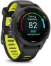 Смарт-часы Garmin Forerunner 265S 27.5мм 1.1" AMOLED корп.черный силикон рем.черный/желтый (010-02810-13)