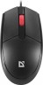 Мышь Defender Delta MM-523 черный оптическая 1000dpi USB для ноутбука 2but (52523)