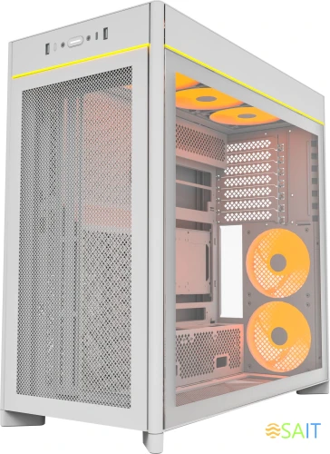 Корпус Montech HS01 Pro белый без БП ATX 6x120mm 2x140mm 2xUSB3.0 audio