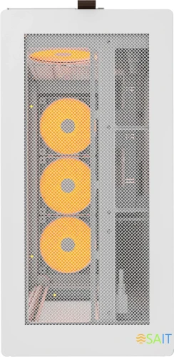 Корпус Montech HS01 Pro белый без БП ATX 6x120mm 2x140mm 2xUSB3.0 audio