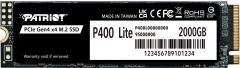 Накопитель SSD Patriot PCIe 4.0 x4 2TB P400LP2KGM28H P400 Lite M.2 2280