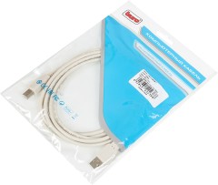 Кабель Buro USB A(m) USB B(m) 3м (USB2.0-AM/BM-3) серый
