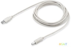 Кабель Buro USB A(m) USB B(m) 3м (USB2.0-AM/BM-3) серый