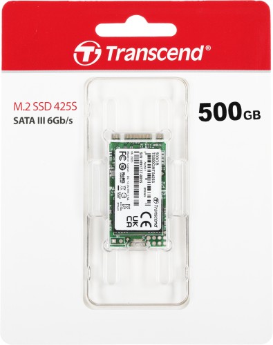 Накопитель SSD Transcend SATA-III 500GB TS500GMTS425S 425S M.2 2242 0.3 DWPD