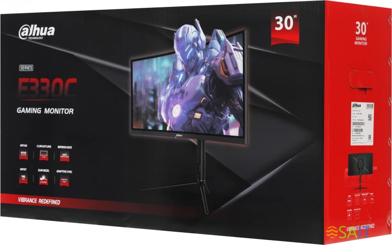 Монитор Dahua 30" DHI-LM30-E330CA черный VA LED 21:9 HDMI матовая HAS Piv 3000:1 250cd 178гр/178гр 2560x1080 200Hz DP FHD 6.5кг