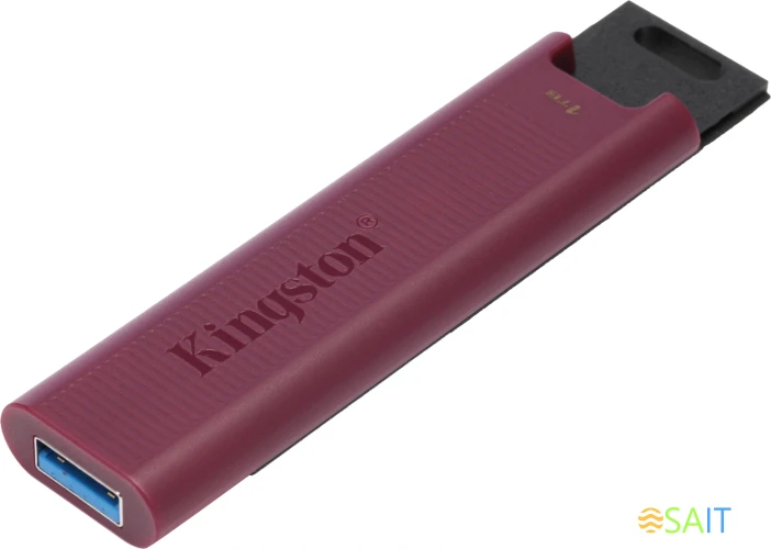 Флеш Диск Kingston 1Tb DataTraveler Max DTMAXA/1TB USB3.2 черный/бордовый