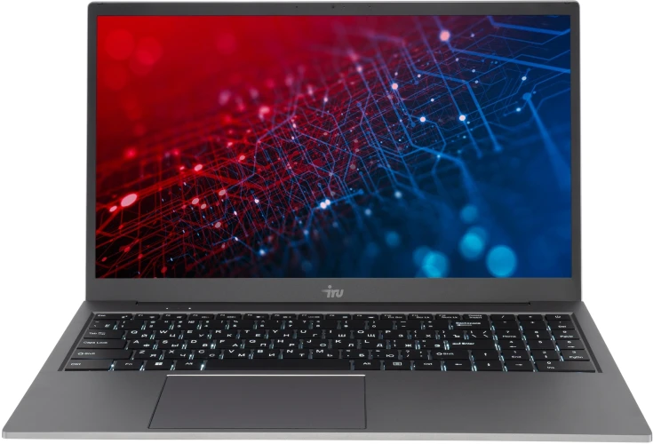 Ноутбук IRU Planio 15INP N-series N100 8Gb SSD256Gb Intel UHD Graphics 15.6" IPS FHD (1920x1080) Windows 11 Pro Multi Language 64 grey WiFi BT Cam 5000mAh (2023736)