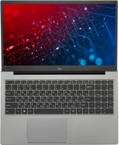 Ноутбук IRU Planio 15INP N-series N100 8Gb SSD256Gb Intel UHD Graphics 15.6" IPS FHD (1920x1080) Windows 11 Pro Multi Language 64 grey WiFi BT Cam 5000mAh (2023736)