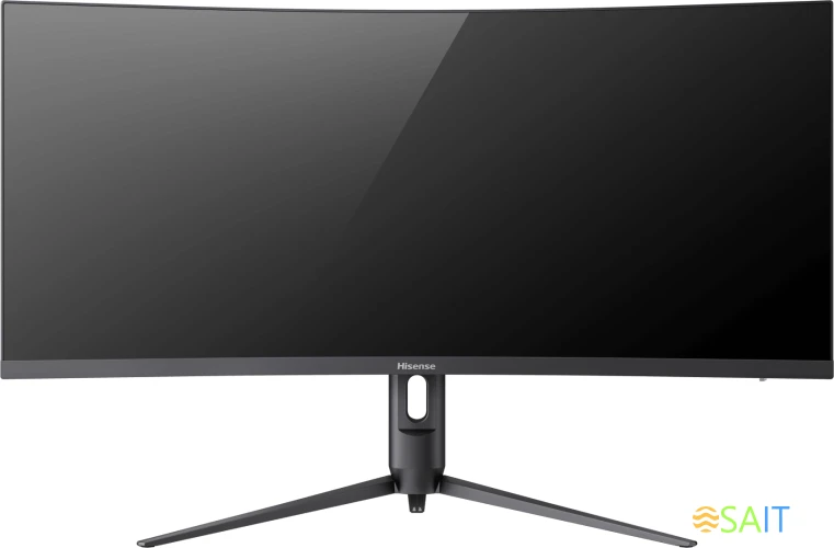 Монитор Hisense 34" 34G6K-PRO черный VA LED 1ms 21:9 HDMI M/M матовая 4000:1 280cd 89гр/89гр 3440x1440 180Hz FreeSync Premium DP 2K 6.75кг